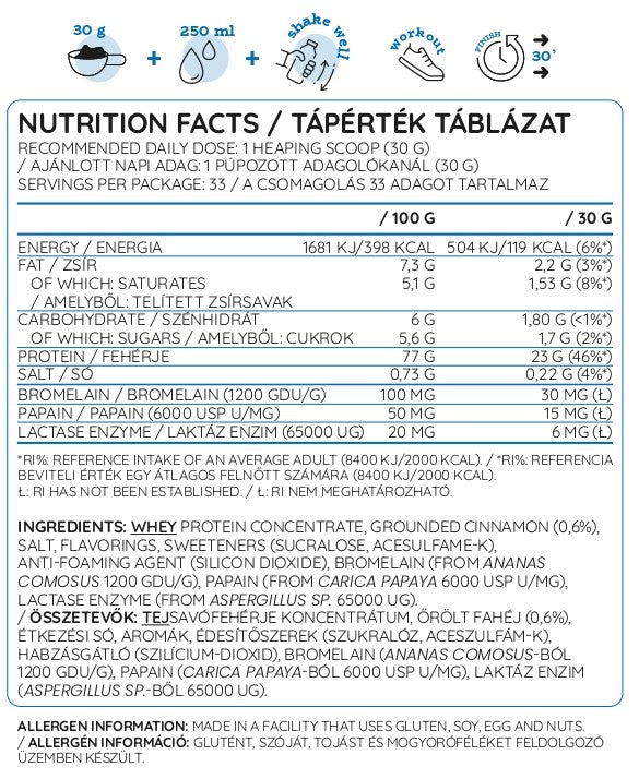 Nutriversum Whey Pro Pure Proteinpulver 500gr, 1000gr