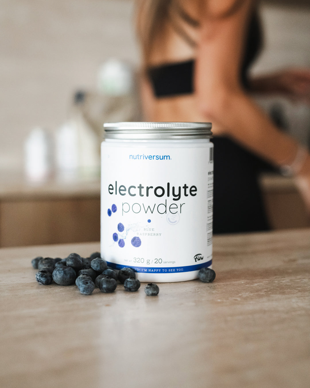 Nutriversum Electrolyte Pulver 320gr Blaue Himbeere Flow