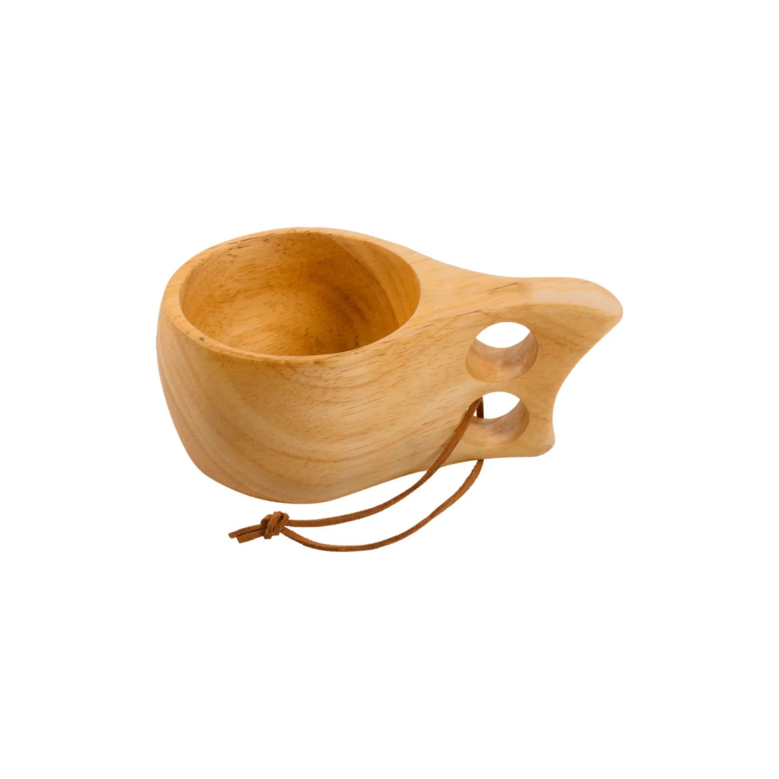 Holz Tasse 15cl Trinkbecher Holz Tasse/Becher Tragbar, Kuksa Tassen Holz für Wandern, Camping, Freizeit