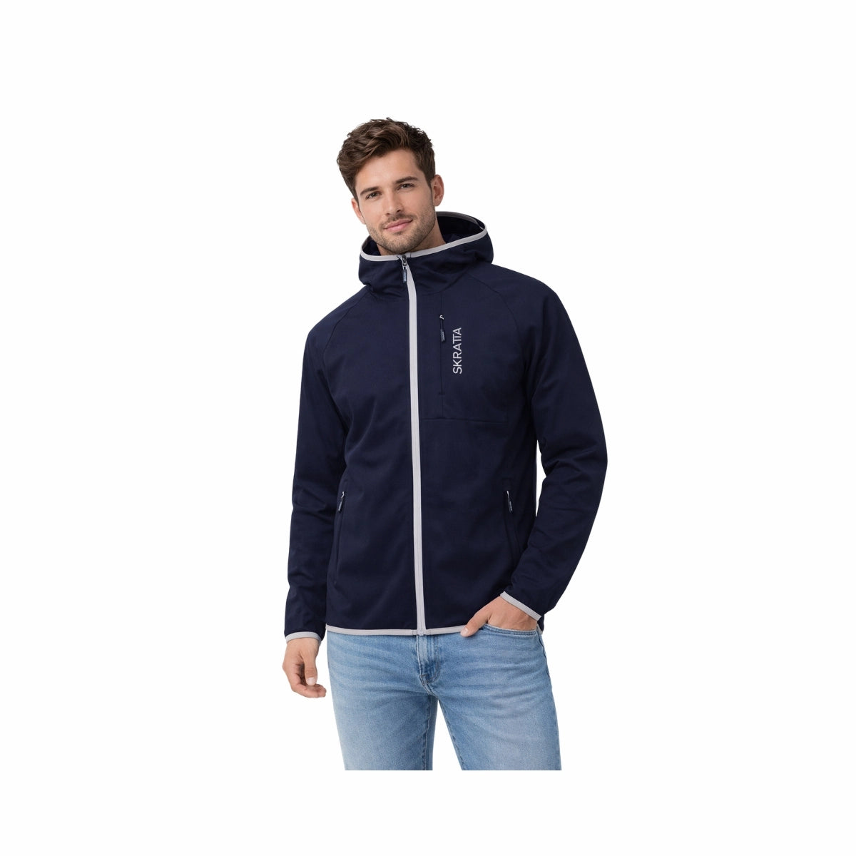Skratta Softshelljacke Herren mit Kapuze Bente
