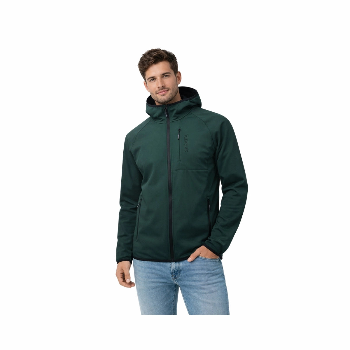 Skratta Softshelljacke Herren mit Kapuze Bente