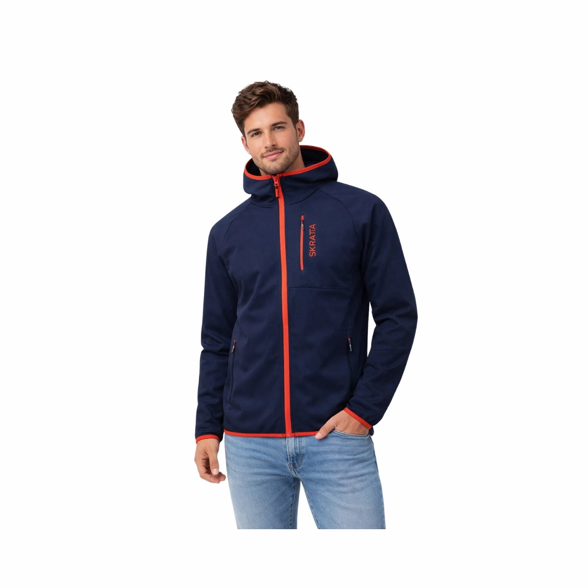 Skratta Softshelljacke Herren mit Kapuze Bente