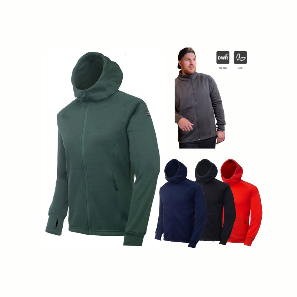 Skratta Strickfleecejacke Herren mit Kapuze Liska