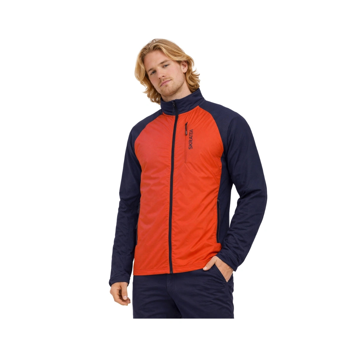 Herren Fleecejacke Hybrid Stretch Vilda Second Layer