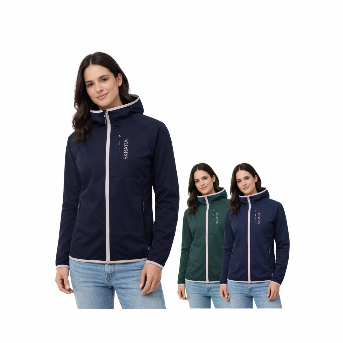 Skratta Softshelljacke Damen mit Kapuze Bente