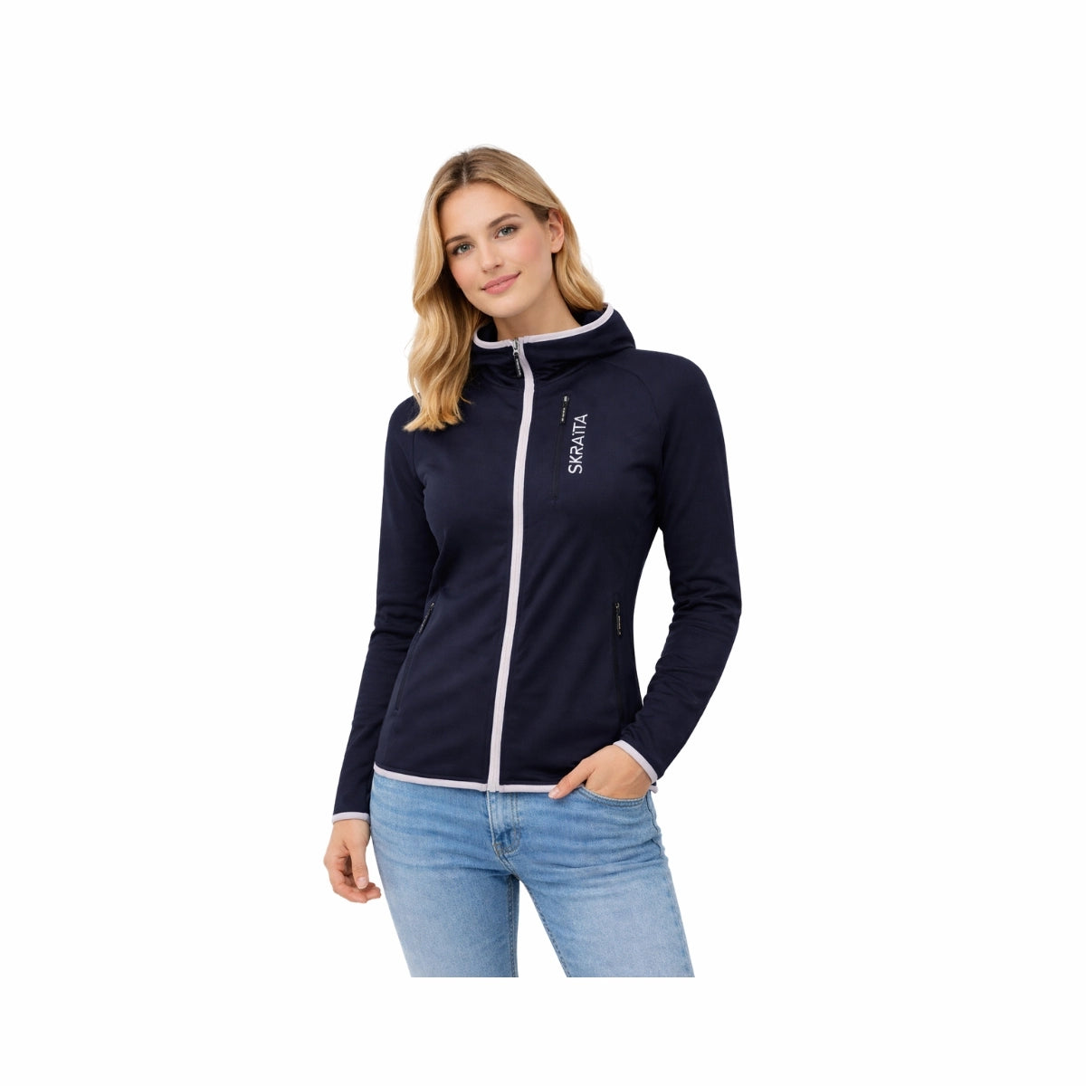 Skratta Powerstretch Second Layer mit Kapuze Damen Thyra