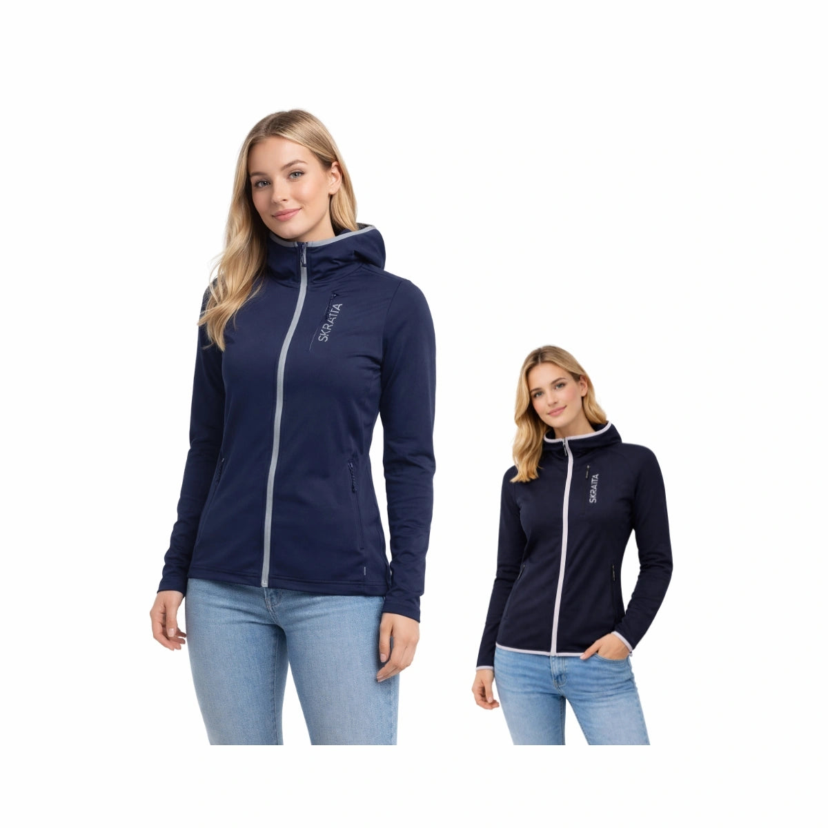 Skratta Powerstretch Second Layer mit Kapuze Damen Thyra