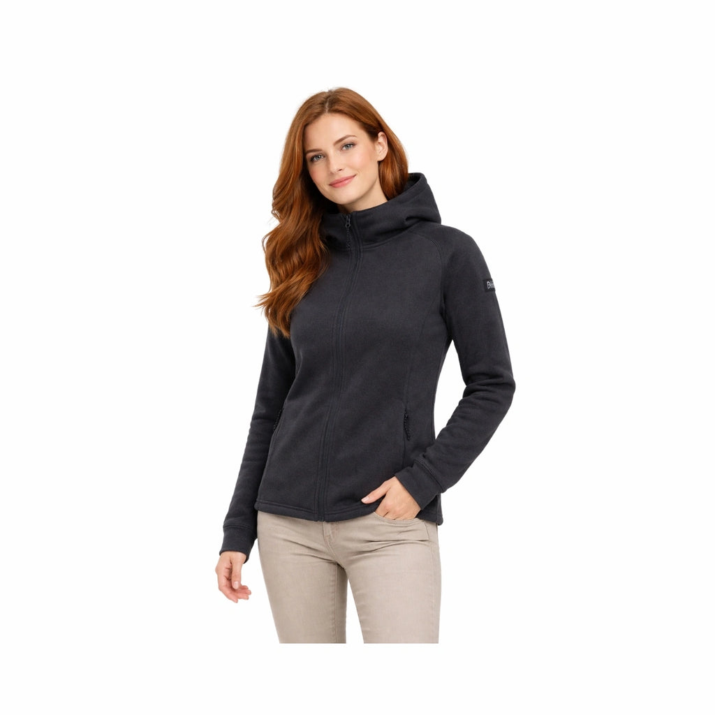 Skratta Strickfleecejacke Damen mit Kapuze Liska