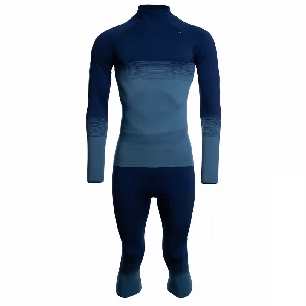 Herren Langarmshirt Stehkragen Ekorren