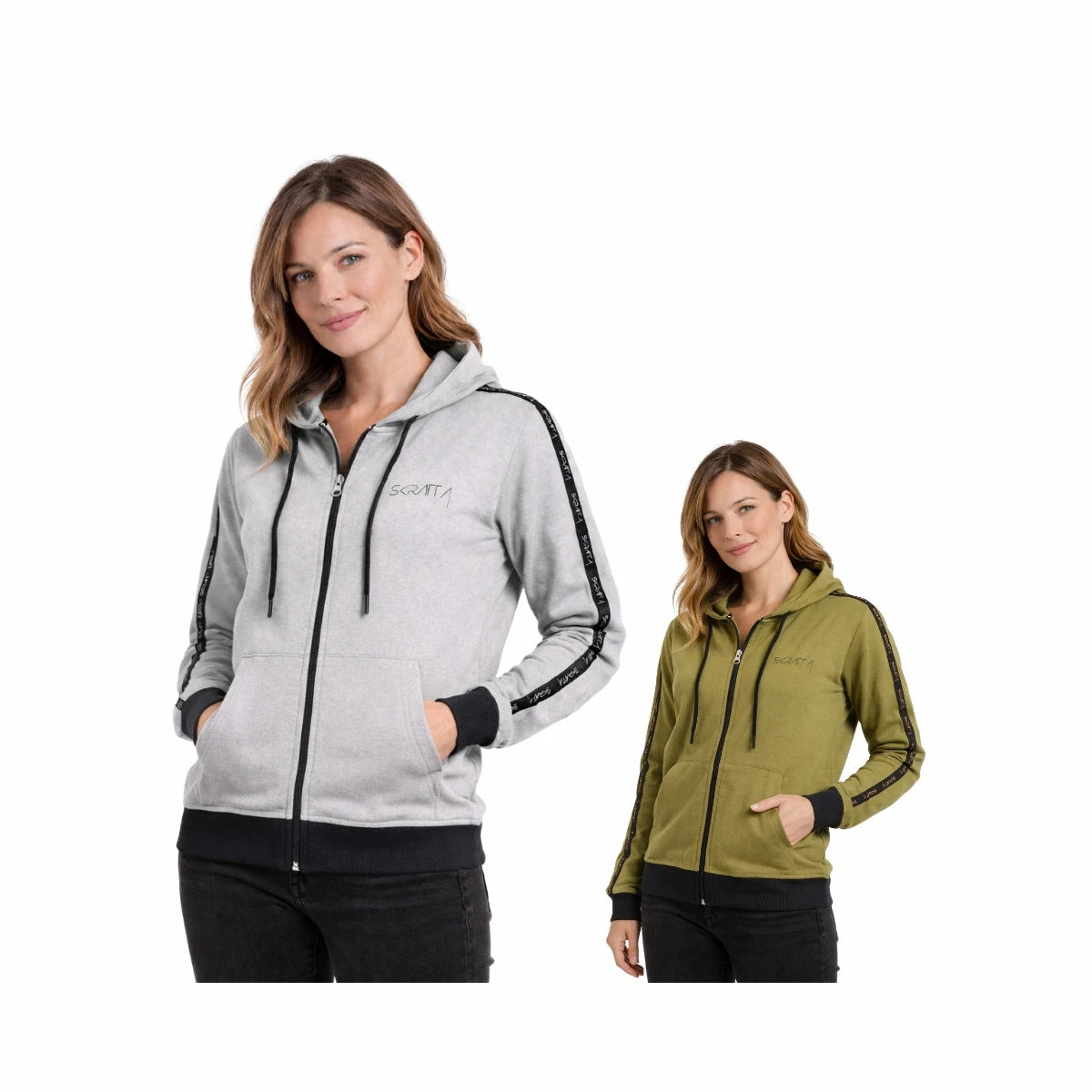 Skratta Damen Hoodie mit Reißverschluss Nova