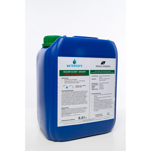 5 Ltr. AriOn Frivild Sweden Watersafe 375ppm Wasseraufbereitung, Outdoor-Wasserreiniger