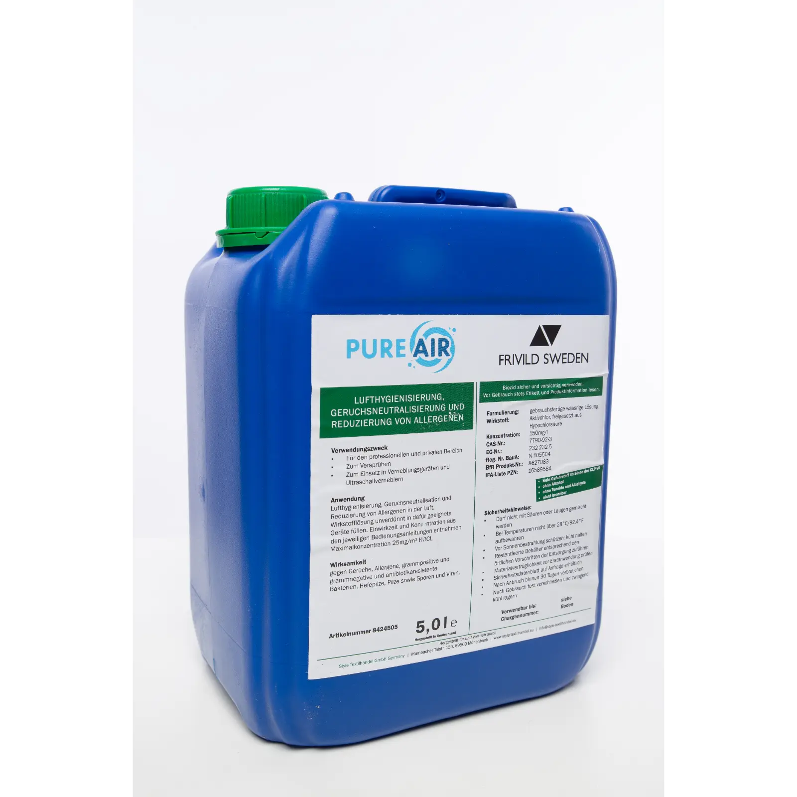 5 Ltr. PureAir 150ppm Desinfektionsmittel Luftreinigungsmittel