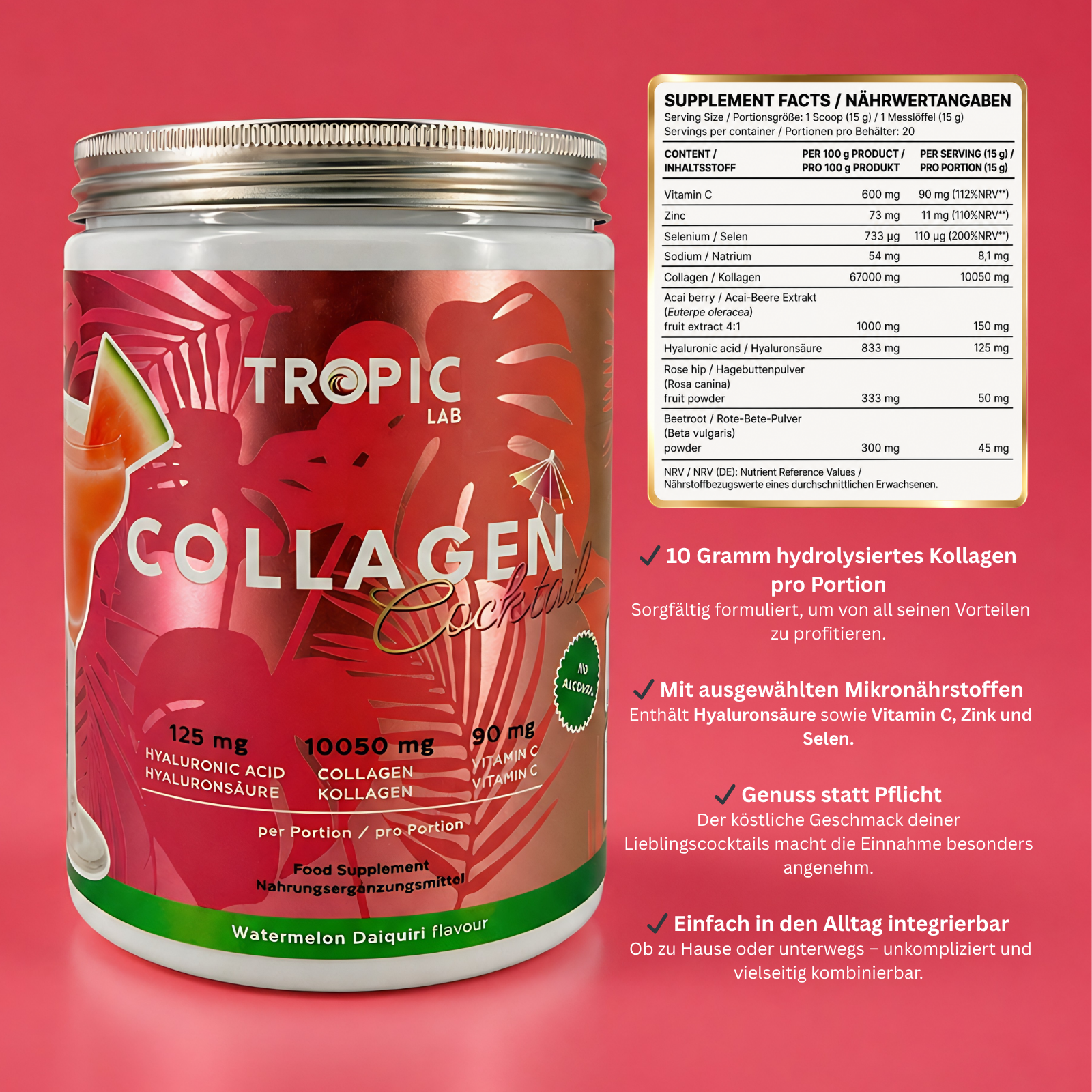 Tropic Lab Collagen Watermelon Daiquiri