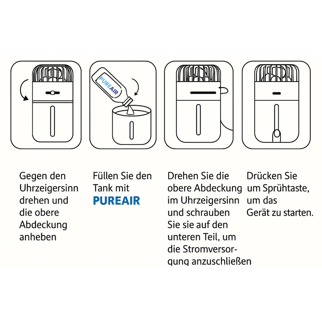PureAir MicroFog Lufthygienisierung Luftbefeuchter