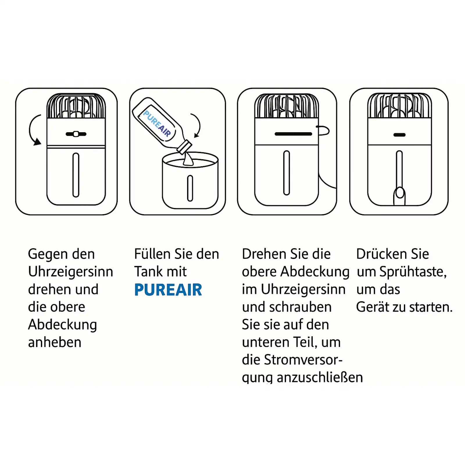 PureAir MicroFog Lufthygienisierung Luftbefeuchter