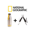 National Geographic Bundle, Set Trinkflasche, Multitool
