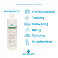 1 Ltr. AriOn Frivild Sweden Watersafe 375ppm Wasseraufbereitung, Outdoor-Wasserreiniger für sicheres Trinkwasser