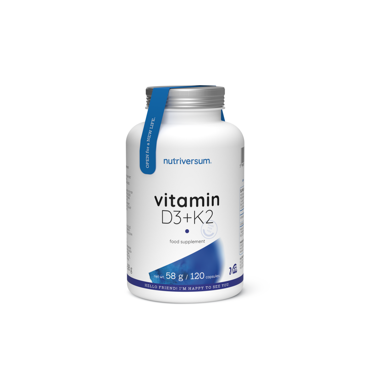 Nutriversum D3 + K2 Vitamin 120 Kapseln
