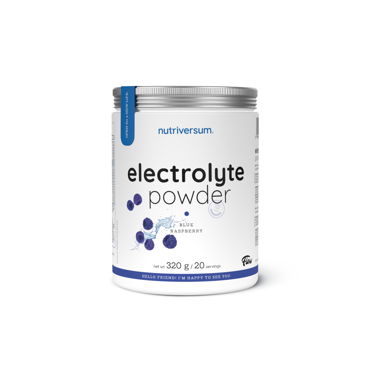 Nutriversum Electrolyte Pulver 320gr Blaue Himbeere Flow