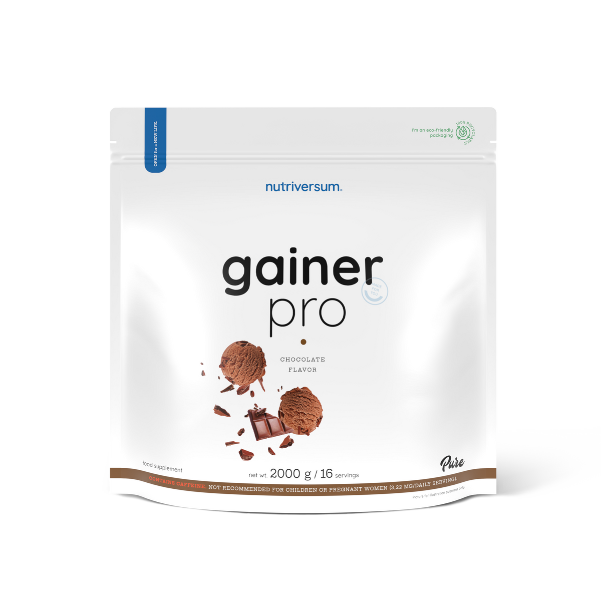 Nutriversum Gainer Pro Pure Proteinpulver 2000gr