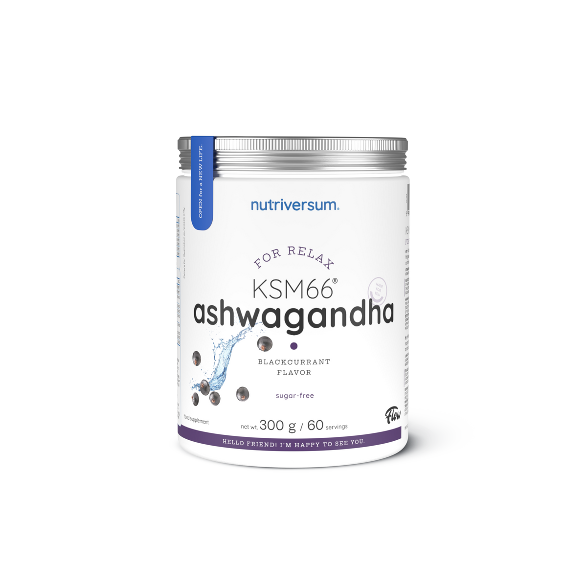 Nutriversum Ashwaganda Pulver mit KSM66 Flow 300gr