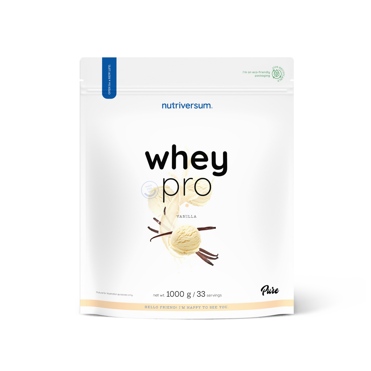 Nutriversum Whey Pro Pure Proteinpulver 500gr, 1000gr